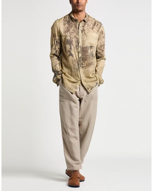 Masnada Natural Khaki Shirt Cotton for men