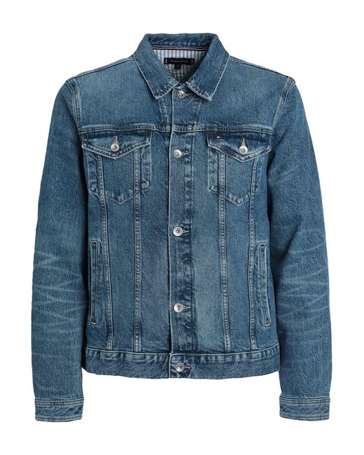 Manteau en jean Tommy Hilfiger pour homme en coloris Blue