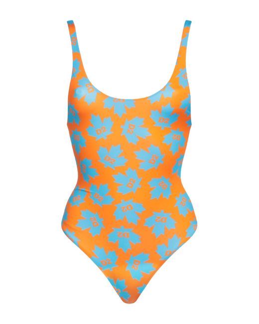 DSquared² Orange One-piece Swimsuit