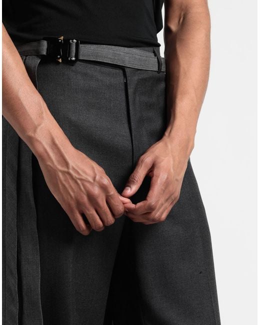 Dior Gray Lead Belt Virgin Wool for men