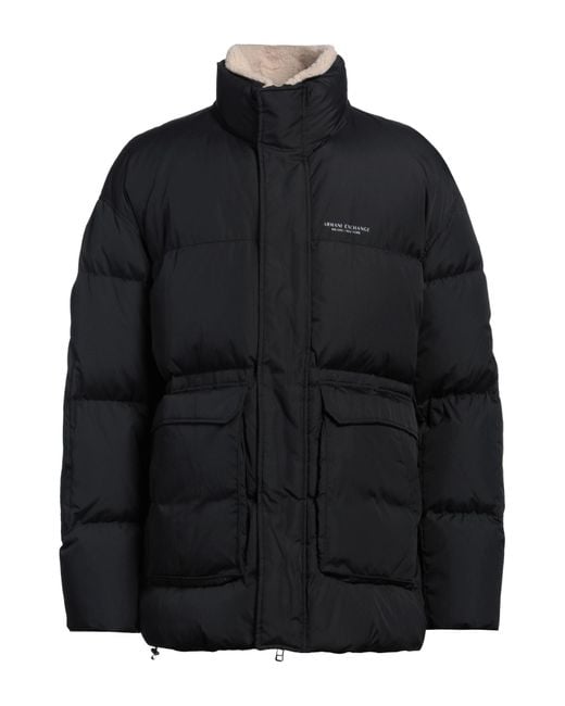 ARMANI EXCHANGE Black Puffer for men