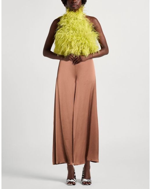 Ottod'Ame Brown Tan Pants Viscose