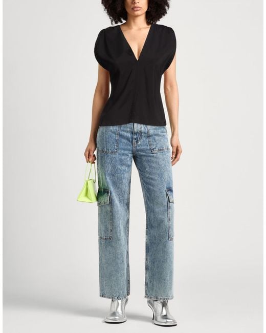 Plan C Black Top Viscose, Elastane