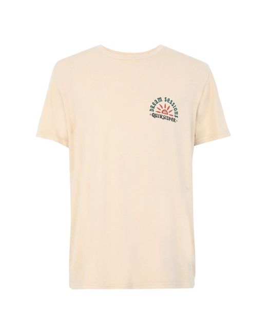 Quiksilver Cotton T-shirt in Sand (Natural) for Men - Lyst
