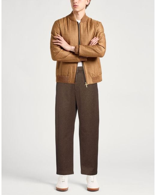 Jil Sander Brown Pants Virgin Wool for men