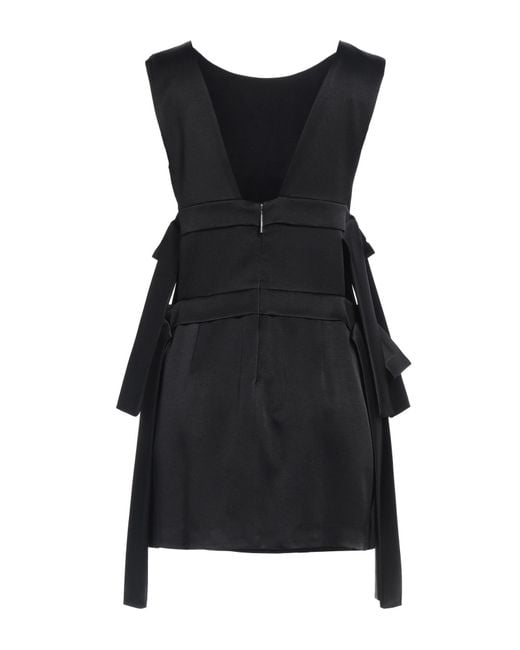 MSGM Black Mini Dress Viscose