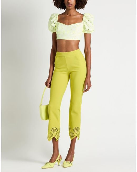 Mc2 Saint Barth Yellow Top Cotton, Polyester