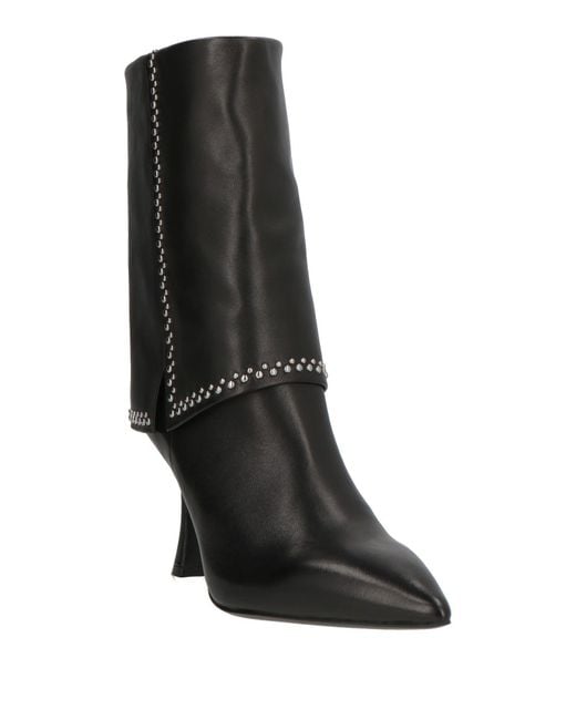 Tosca Blu Black Ankle Boots Leather
