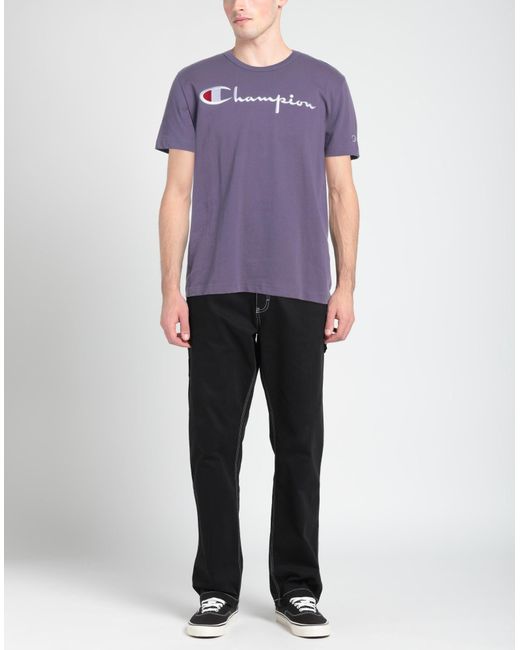 Champion Purple T-shirt for men