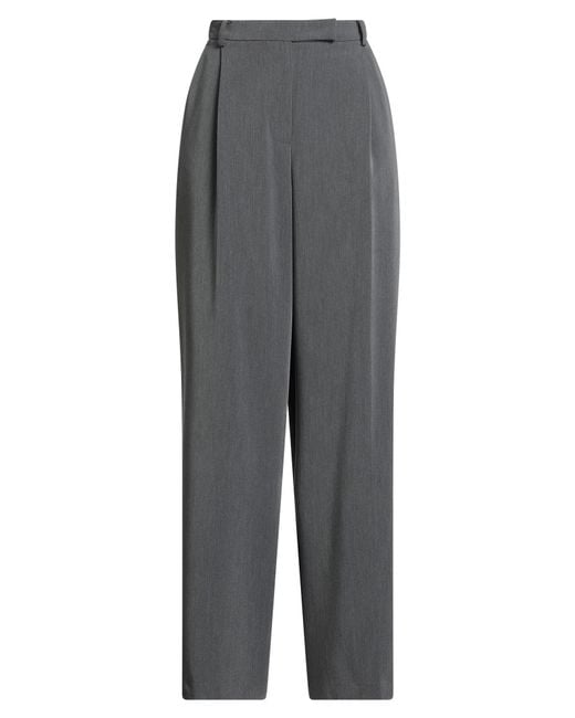 Patrizia Pepe Gray Pants Polyester, Viscose, Elastane