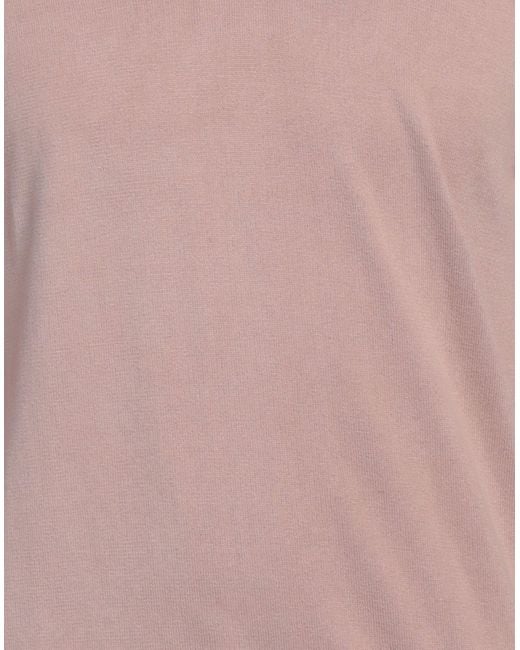 Alpha Studio Pink Sweater Cotton for men
