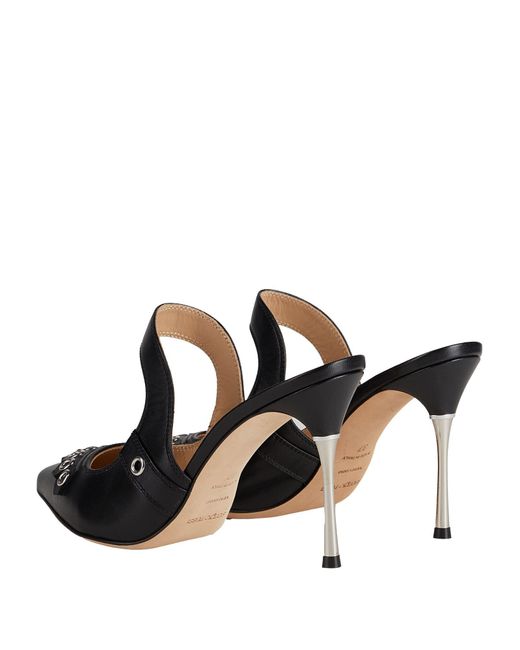 Sergio Rossi Black Mules & Clogs Leather