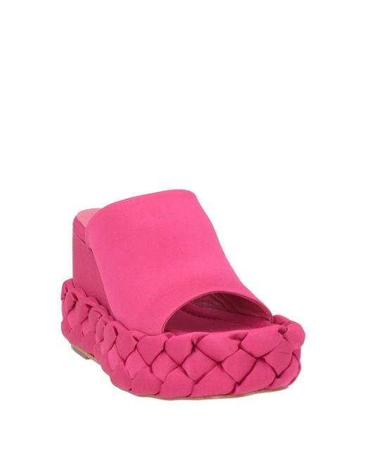 Paloma Barceló Pink Elma Sandals Textile Fibers