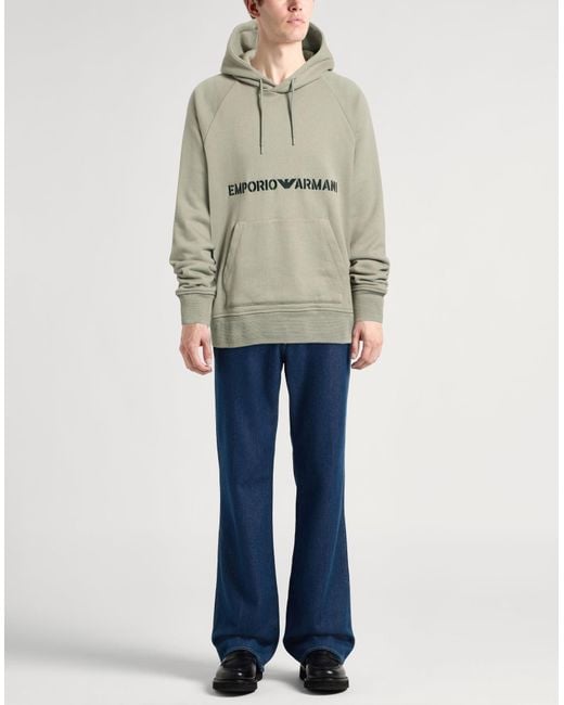 Emporio Armani Gray Sweatshirt for men