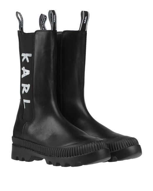 Karl Lagerfeld Black Knee Boots