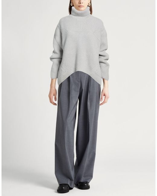 Daniele Fiesoli Gray Collezione N_01 Light Turtleneck Merino Wool, Cashmere