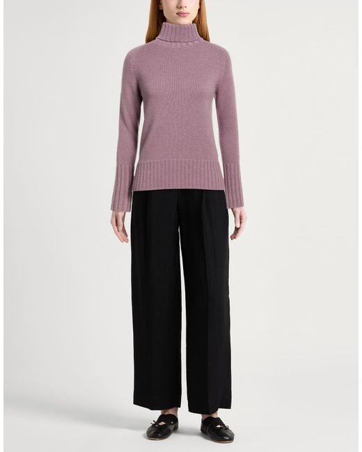 Drumohr Purple Turtleneck Cashmere