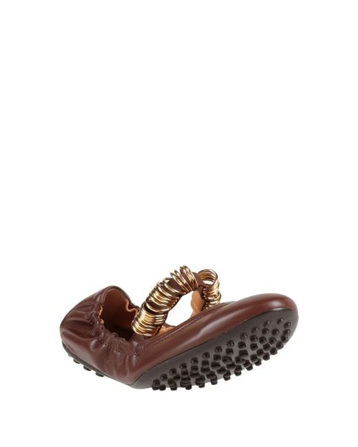 Tod's Brown Ballet Flats