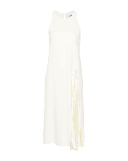 Robe midi Erika Cavallini Semi Couture en coloris White