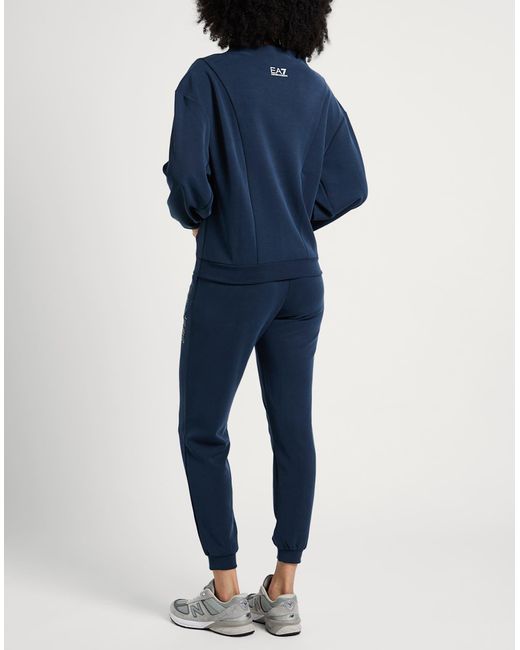 EA7 Blue Midnight Tracksuit Polyester, Modal, Elastane