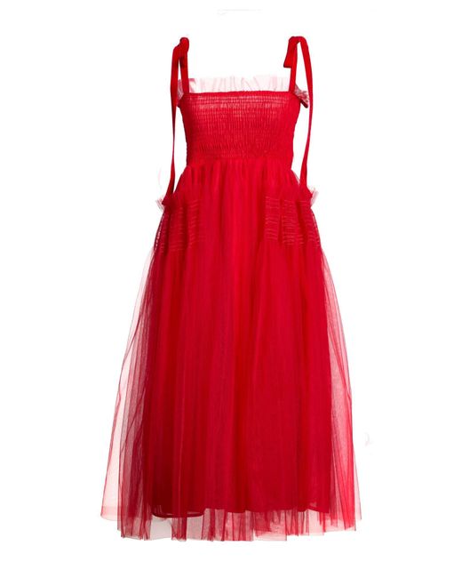 Dream Sister Jane Red Midi Dress