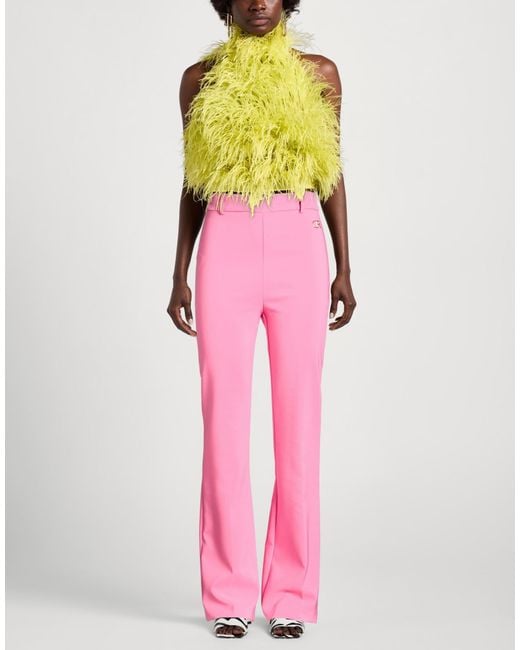 Denny Rose Pink Pants Polyester, Elastane