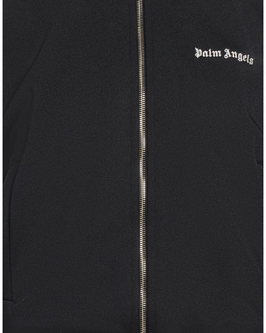 Palm Angels Black Sweatshirt Polyester, Elastane