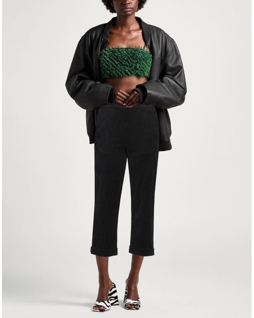 MEIMEIJ Black Pants Polyester, Polyamide, Elastane