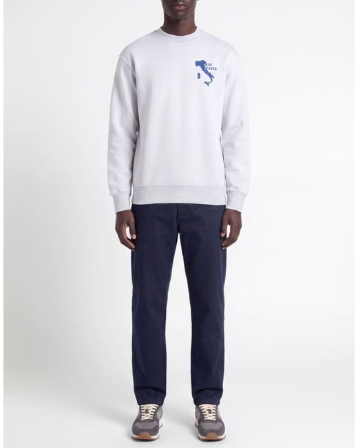 Public Possession Blue Light Sweatshirt Cotton, Polyester for men