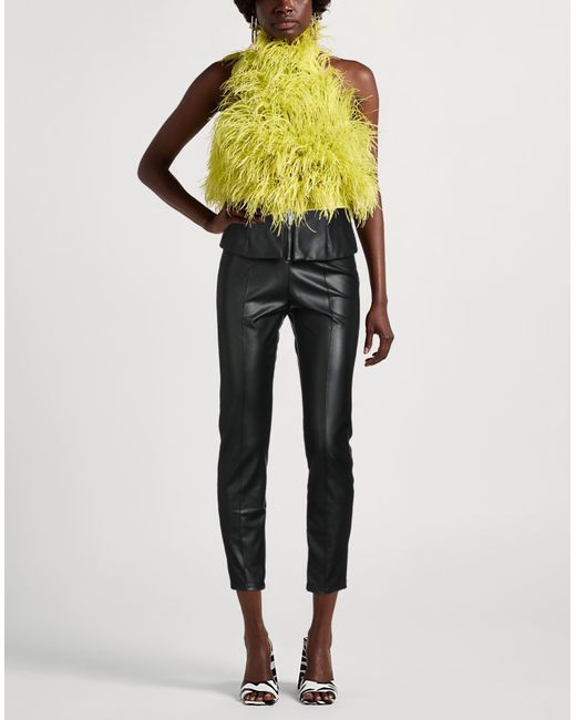 Gaelle Paris Black Pants Polyester, Elastane