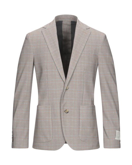 Traiano Gray Blazer for men