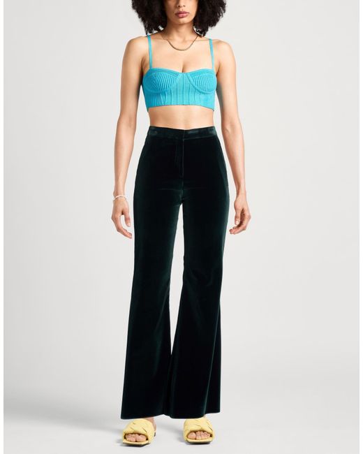 Etro Blue Pants Cotton, Elastane