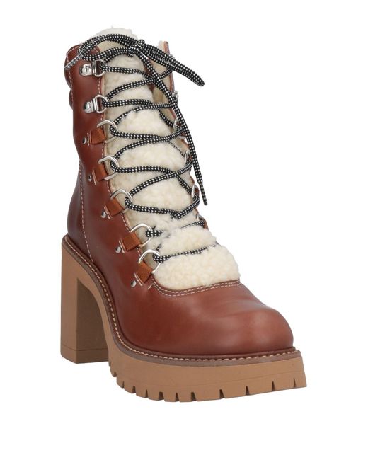 Pinko Brown Ankle Boots