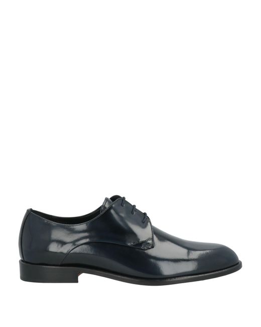 Melluso Gray Midnight Lace-Up Shoes Leather for men