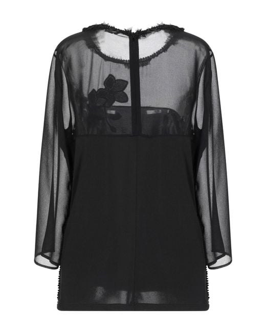 SEVENTY VENEZIA Black Top Polyester, Elastane