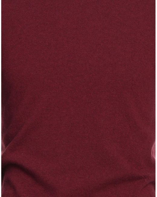M.Q.J. Red Burgundy Sweater Polyamide, Wool, Viscose, Cashmere for men