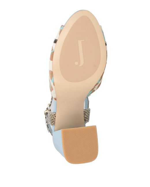 Jeannot Blue Sandals Leather