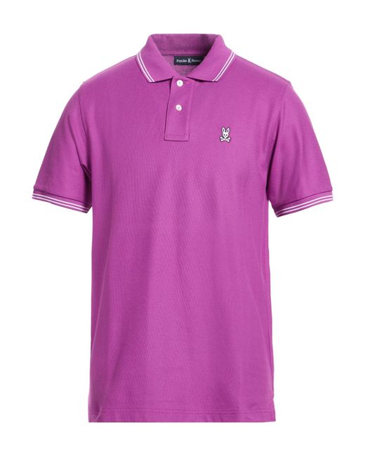 Psycho Bunny Pink Polo Shirt Pima Cotton for men