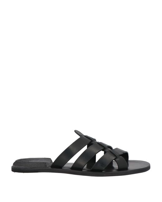 Officine Creative Black Sandals Leather