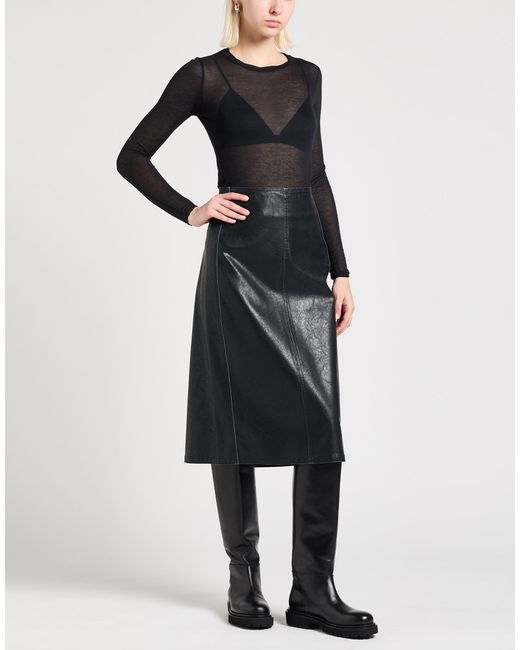 Majestic Filatures Black T-Shirt Micro Modal, Cashmere