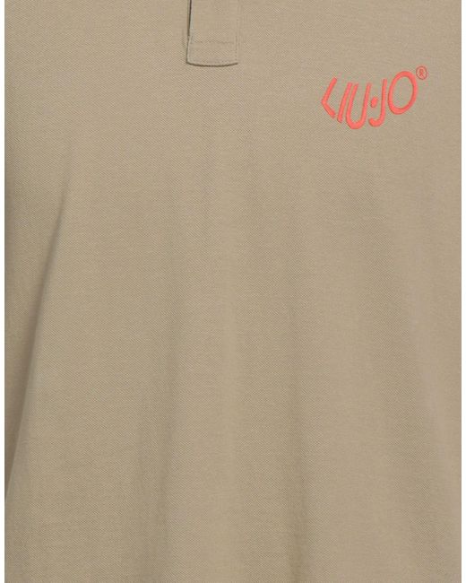 Liu Jo Natural Khaki Polo Shirt Cotton for men