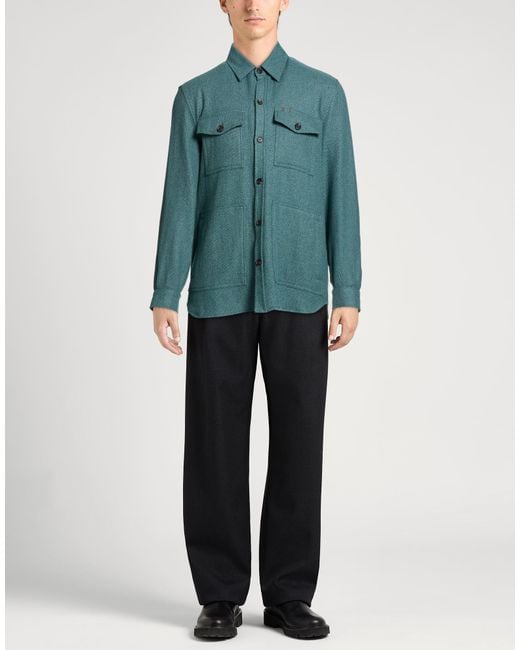 Isaia Green Shirts for men
