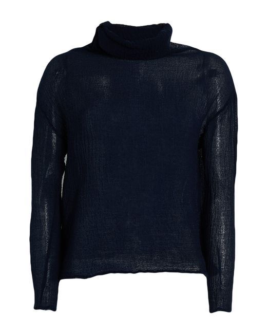 Shirt C-zero Blue Midnight Turtleneck Wool