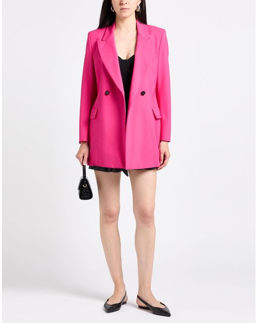 MSGM Pink Fuchsia Blazer Virgin Wool, Elastane
