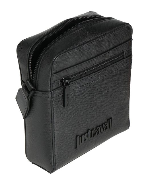 Just Cavalli Black Cross-Body Bag for men