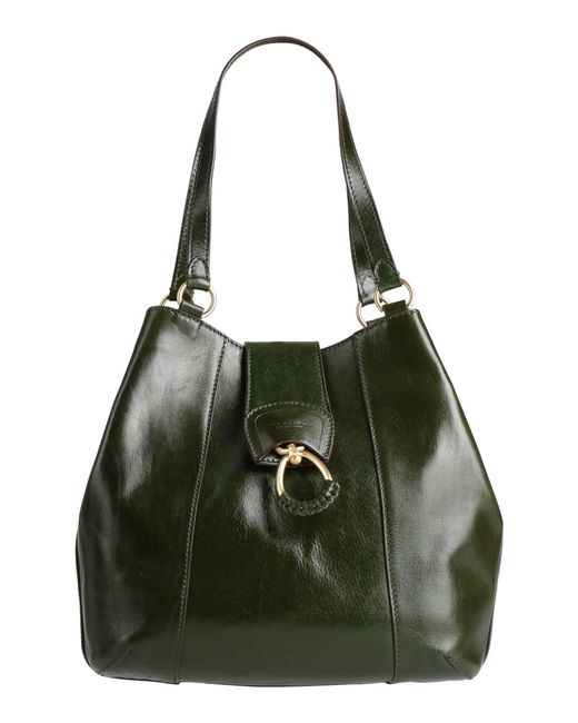 The Bridge Green Shoulder Bag Leather