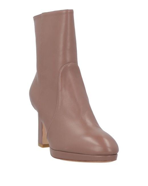 Stuart Weitzman Brown Ankle Boots Leather