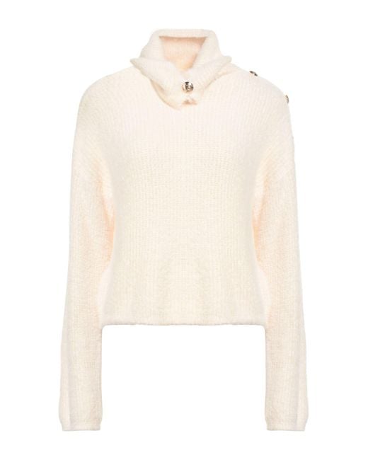 Gaelle Paris White Turtleneck Polyamide