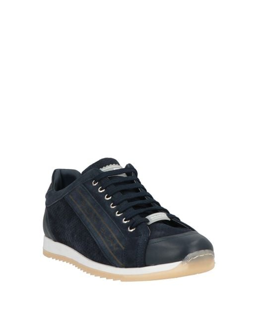 Baldinini Blue Midnight Sneakers Leather for men
