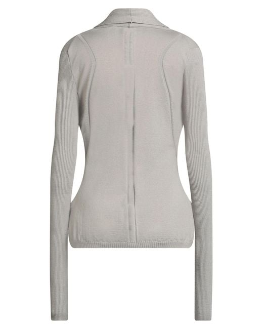Rick Owens Gray Strickjacke